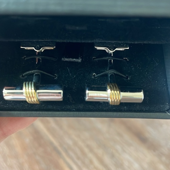 Silver and Gold Cufflinks - Picture 3 of 5